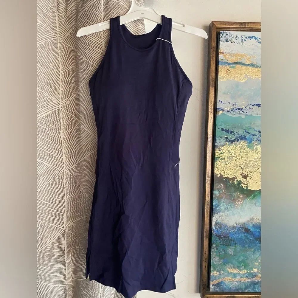 Neiwai Mini Dress Size 2 Navy Blue Active Sport Sleeveless NWT